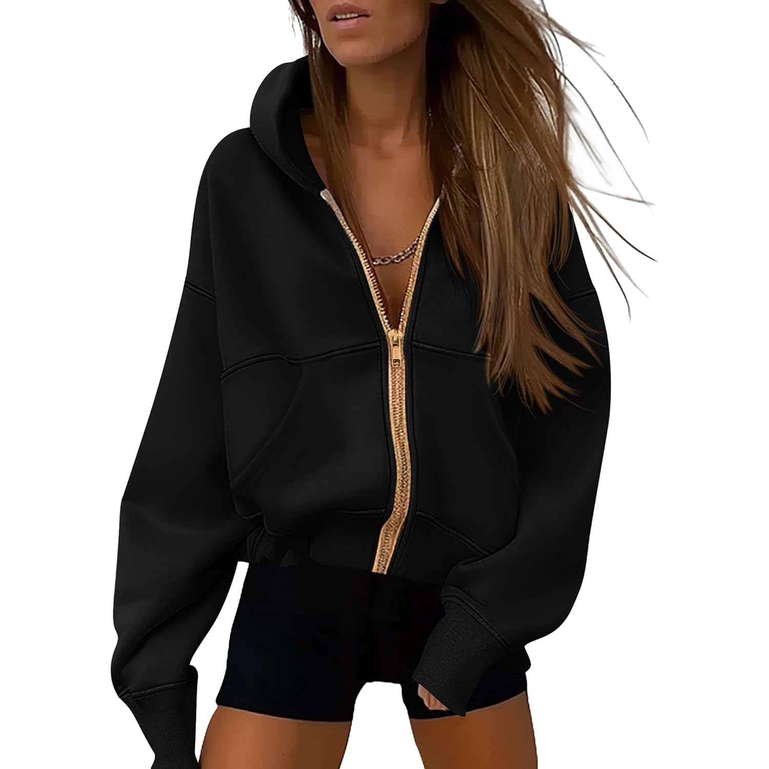 Hoodies for Women Sweatshirt Zip Up Hoodie Fall Fashion 2026 Trendy Long Sleeve Jackets Winter Clothing Outfits