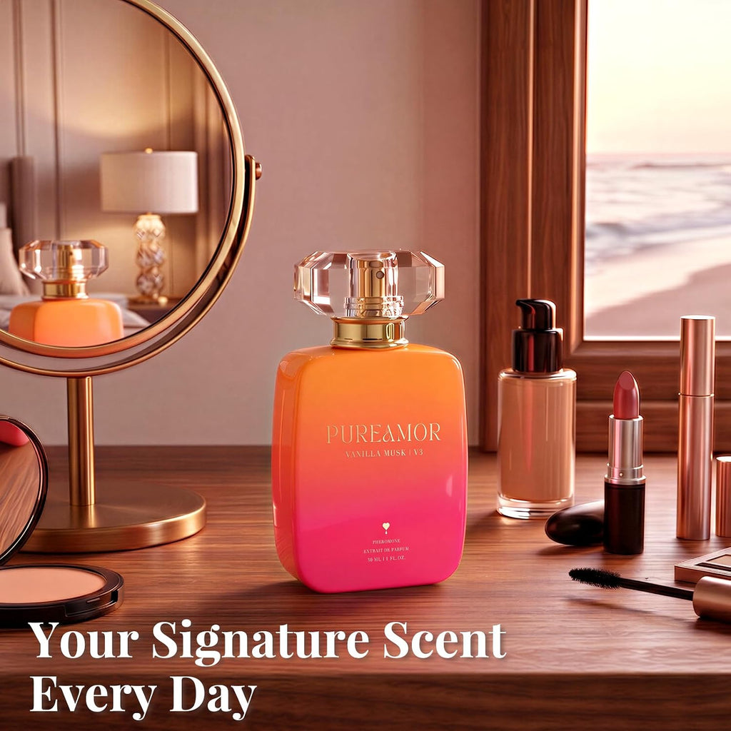 Pheromone Perfume For Women, Vanilla Musk Extrait De Parfum - Long Lasting Warm Cozy Vanilla Scent, 30% High Concentration, Full Size Fragrance Spray, 1.0 Oz / 30 Ml