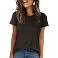 Women Short Sleeve Tops Summer Basic Tee Wrinkle-Free Trendy Cute T Shirts 2026 Spring Business Casual Outfits