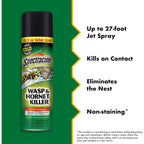 Spectracide Wasp & Hornet Killer Aerosol Kills Wasps, Hornets And Yellow Jackets On Contact & Eliminates The Nest, 12 Pack