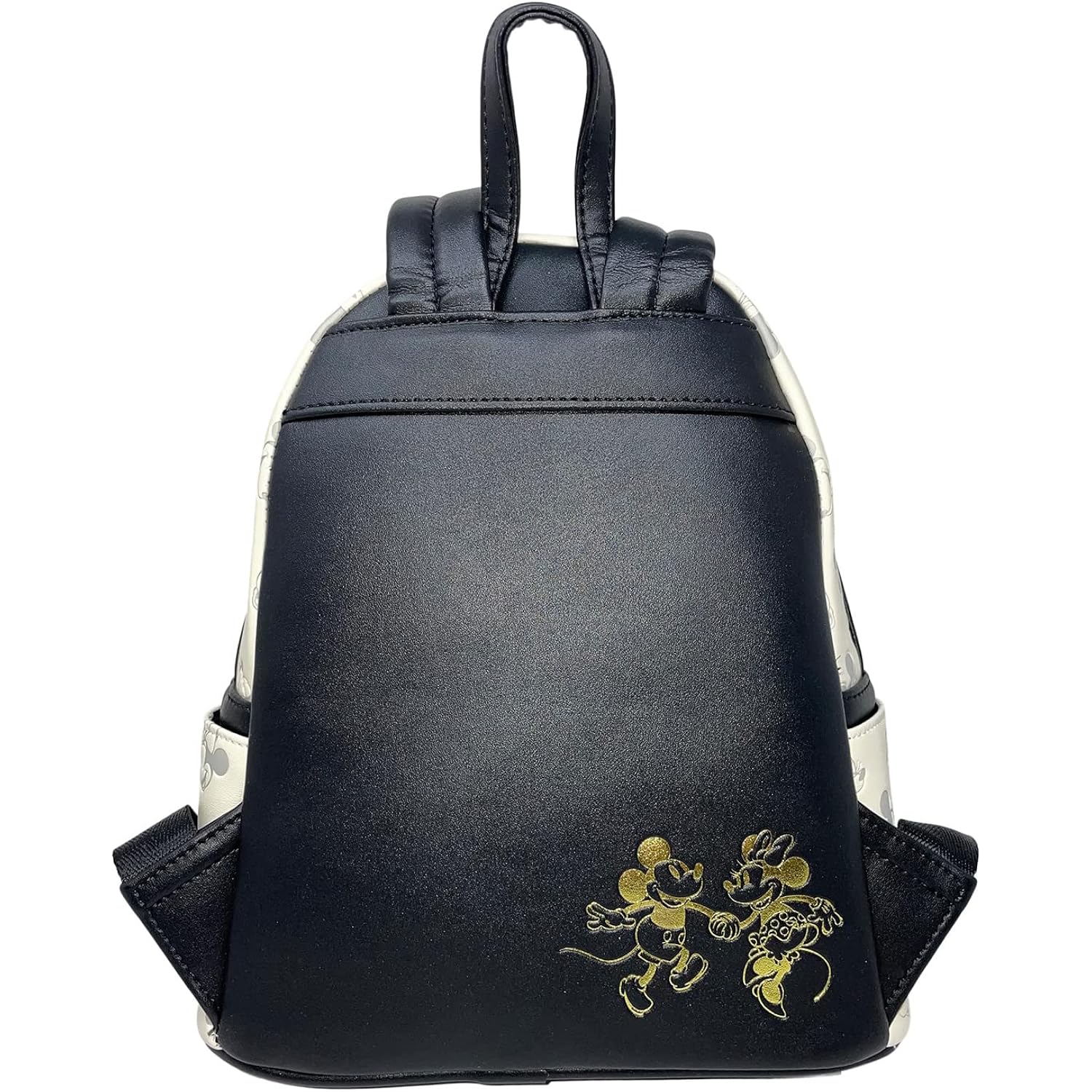 Loungefly Disney Mickey and Minnie Mouse Allover Debossed Womens Double Strap Shoulder Bag Purse