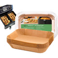 Air Fryer Liners For Bella 4Qt Slim Air Fryer, Bella Air Fryer Accessories, Parchment Paper Liners Disposable Rectangular For Ninja Foodi 2-Basket, Instant Pot Vortex Plus, Powerxl Vortex(100Pcs)