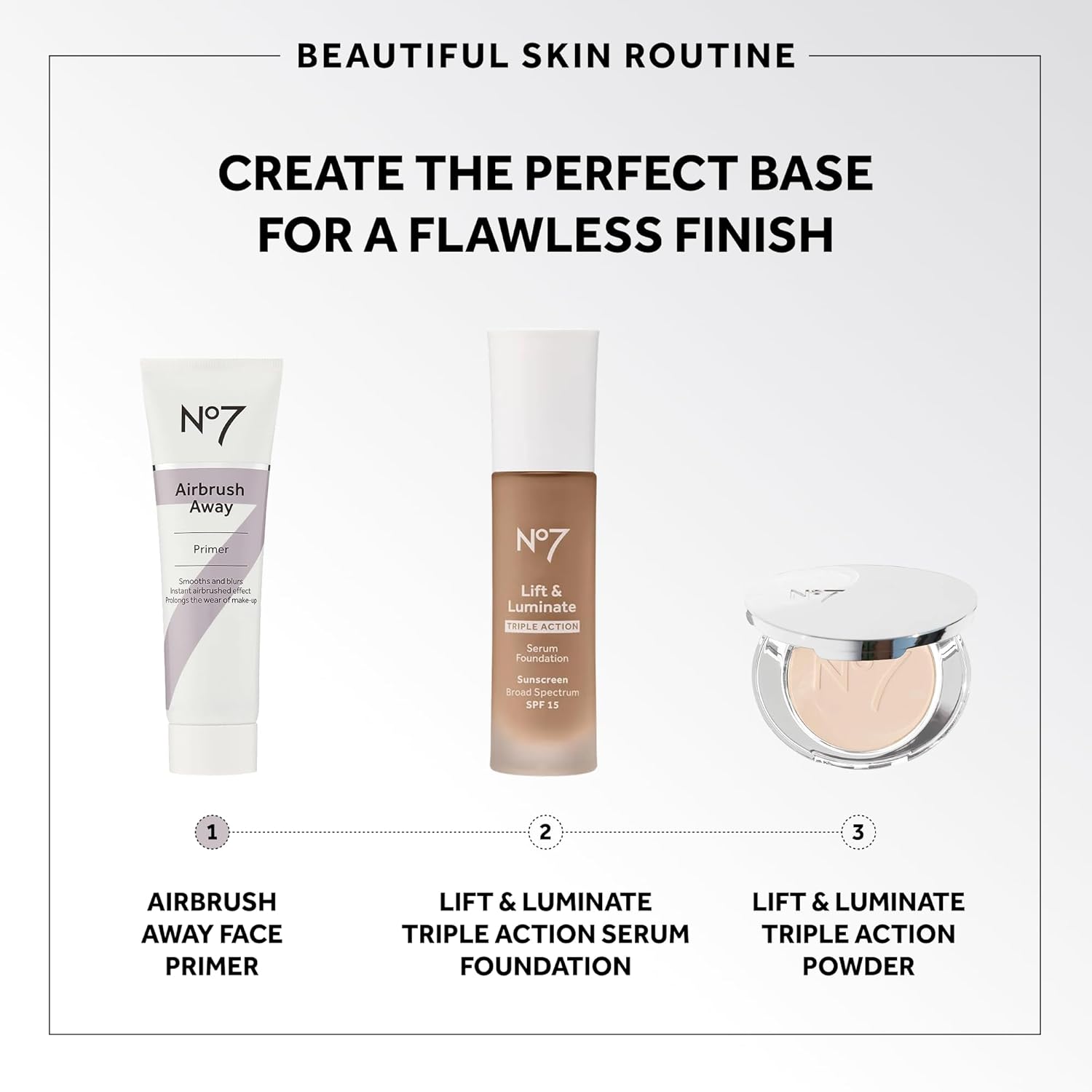 No7 Airbrush Away Face Primer - Hydrating Makeup Primer with Hyaluronic Acid - Helps to Smooth the Appearance of Fine Lines & Wrinkles for Seamless Makeup Application (30ml)