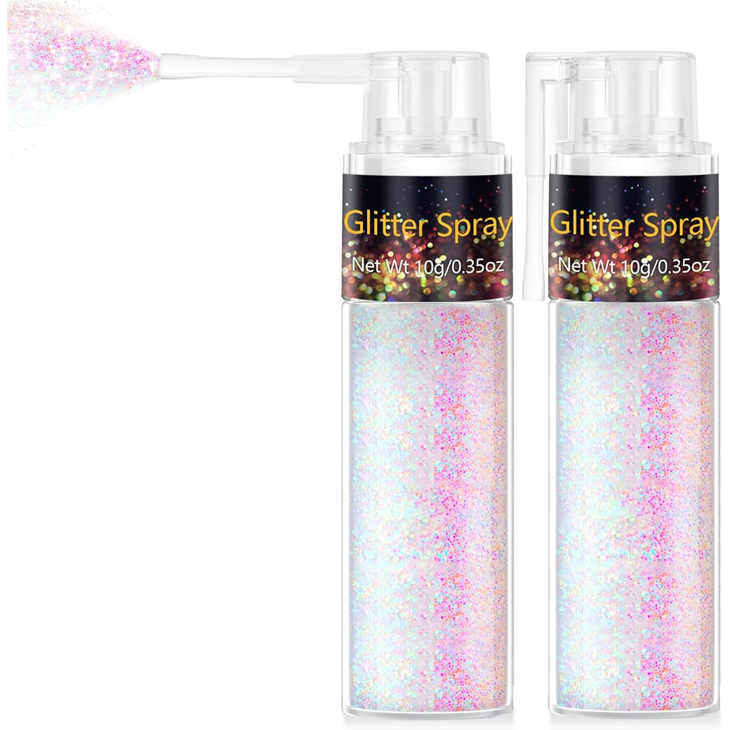 1Pc Hair And Body Glitter Spray, Shimmering Powder Sparkle Powder Makeup, Glitter Loose Sparkle Makeup For Body Highlighter,Festival Prom Rave Accessories，10G (Pastel)