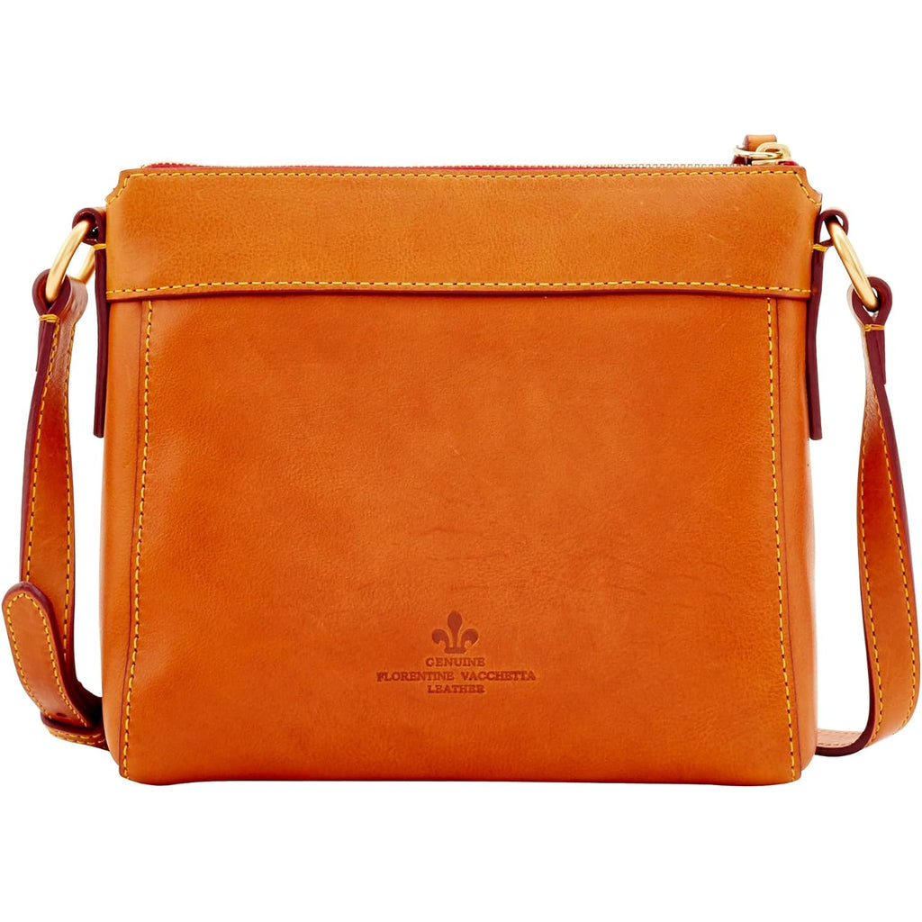 Dooney & Bourke Women'S Crossbody Bags, Florentine Leather Allison Purse With Zipper Pockets And Adjustable Shoulder Strap