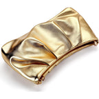 Women'S Clutch Purse, Pleated Evening Handbag, Shoulder Bag With Detachable Chain And Shoulder Strap
