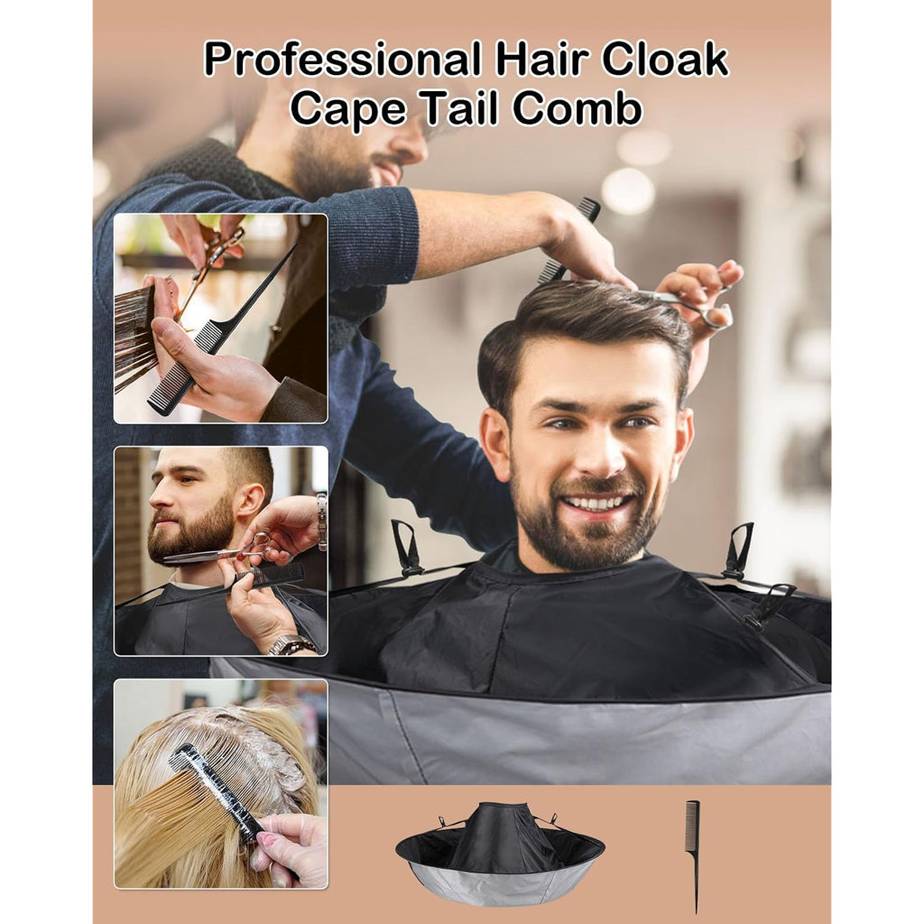 Lictin Hair Cloak Cape Black - Haircut Cape Umbrella Waterproof
