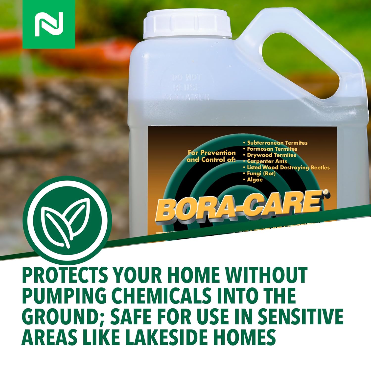 Bora-Care Termiticide Insecticide And Fungicide Concentrate, Wood Treatment For Termite And Beetle Prevention, 1 Gallon