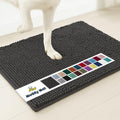 Muddy Mat® | Super Absorbent Door Mat Indoor, Microfiber Quick Dry Chenille Entryway Rug, Non-Slip Front Door Mat, Indoor Mats for Entryway, Machine Washable Pet Rug, Charcoal 19"x30"