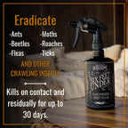 Dr. Killigan'S Six Feet Under Plant Powered Insect Killer Spray | Indoor Natural Pest Control | Fleas, Pantry & Clothing Moths, Ants, & Cockroaches | Family Friendly, Pet Safe (24 Oz)