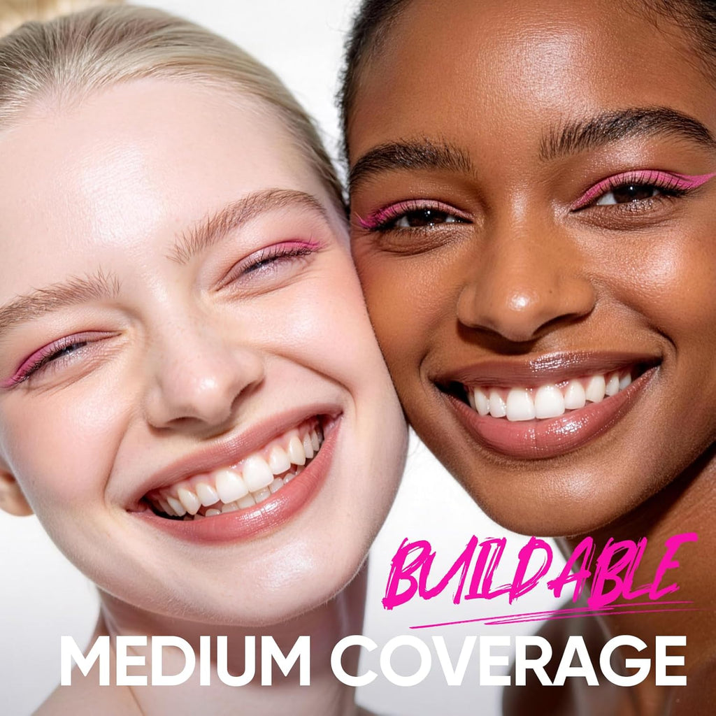 SKINTIFIC Pink Glow Cushion Foundation #0CN Cool Porcelain| Medium Coverage, Natural Glow Finish, Moisturizing for Dry Skin, Lightweight, Long-Lasting & Oxidation-Resistant