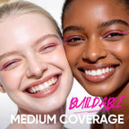 SKINTIFIC Pink Glow Cushion Foundation #0CN Cool Porcelain| Medium Coverage, Natural Glow Finish, Moisturizing for Dry Skin, Lightweight, Long-Lasting & Oxidation-Resistant