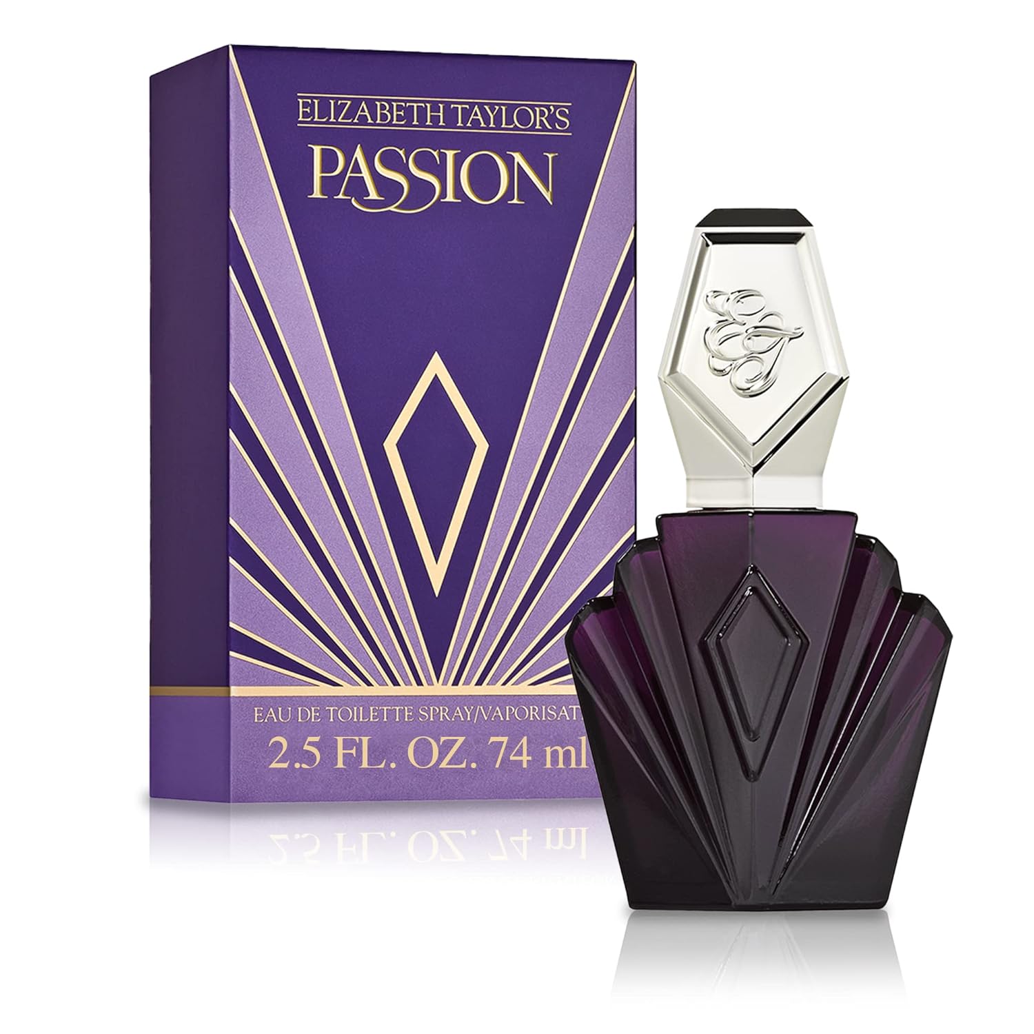 Elizabeth Taylor Passion Eau de Toilette, Floral Amber Perfume for Women, EDT Spray, 2.5 fl oz