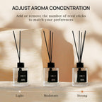 Vinevida Prime Reed Diffuser For Home & Bathroom | Long-Lasting Scent Sticks Set | Oil Stick Diffuser | Bathroom Scent - Room Fragrance No. 3100 - Inspired By: Tobacco And Vanilla