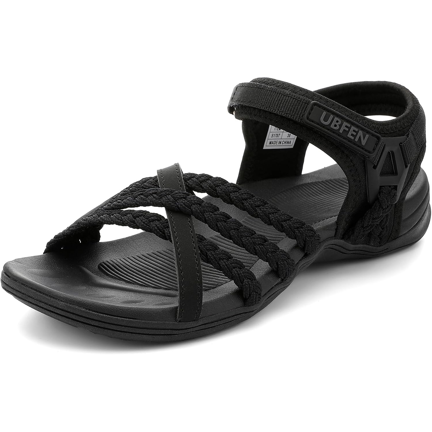Ubfen Womens Hiking Sandals Outdoors Water Sport Arch Support | Comfortable Adjustable Ankle Strap, Lightweight Suitable For Beach, Travel, Golf And Daily Wear