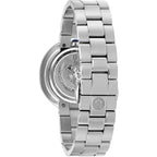 Bulova Ladies' Rubaiyat Diamond Stainless Steel 2-Hand Quartz Watch, Blue Dial And Sapphire Crystal Style: 96R225