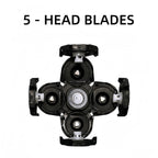 3 pcs Blades Refills Compatible with Freebird Head Shaver, 5 Blades Shaver Replacement Heads for Bald Men Freedom Grooming + 1 Cleaning Brush, Silver