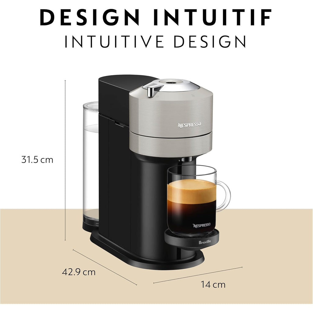Nespresso Vertuo Next Coffee and Espresso Maker by Breville, with Aeroccino Milk Frother