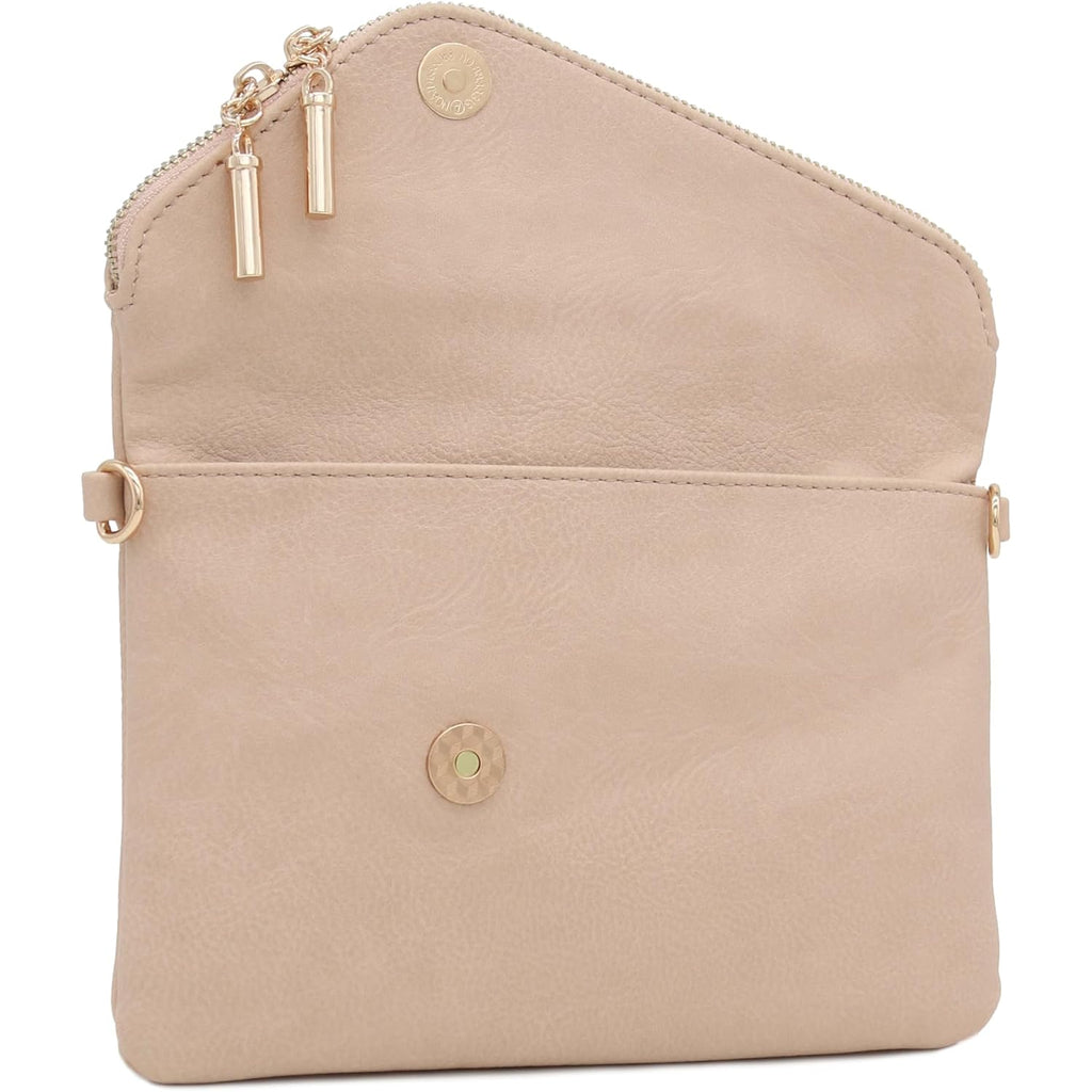 Envelope Wristlet Clutch Crossbody Bag With Chain Strap
