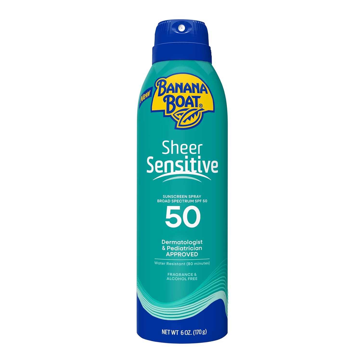 Banana Boat Sheer Sensitive Sunscreen Spray Spf 50, 6 Oz