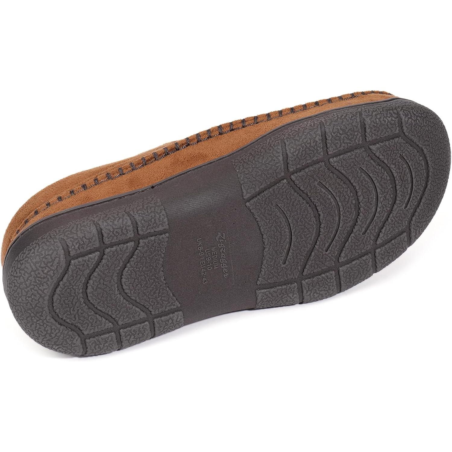 Men'S Slip On Moccasin Slippers, Indoor/Outdoor Warm Fuzzy Comfy House Shoes, Fluffy Wide Loafer Slippers