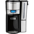 Hamilton Beach One Press Programmable Dispensing 12 Cup Coffee Maker With Internal Coffee Pot, Stays Warm And Fresh For Hours, 60 Oz. Removable Reservoir, Black & Stainless Steel (47950)
