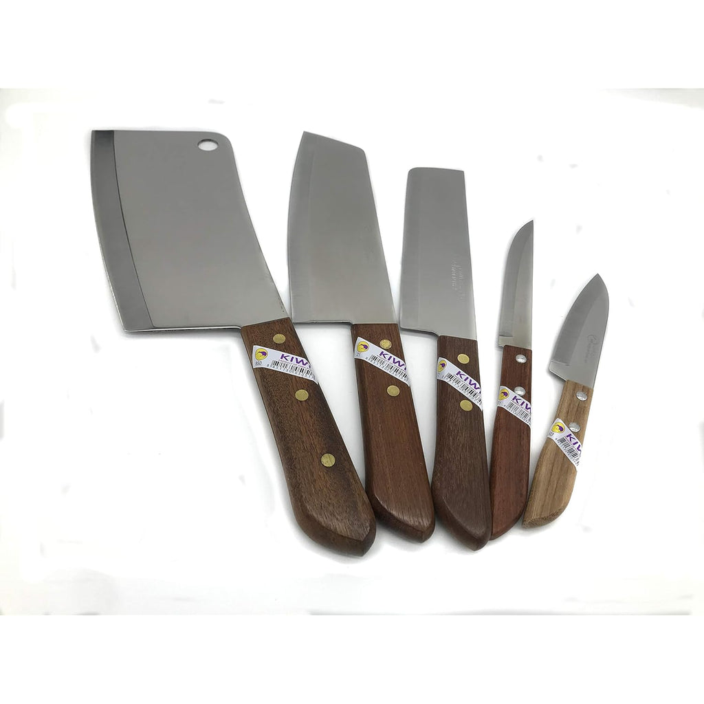 Kiwi 4" Sharp Pairing Knife, With Wood Handle # 503