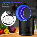 Fly Trap Indoor,Blue Gnat Traps House Indoor,Indoor Insect Trap With Timer | Fruit Fly Trap Indoors Suctions & Captures, 6/12Hr Timer, Kid & Pet Friendly, Low Noise, 10 Refills