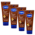Vaseline All Purpose Cream Cocoa Glow, With Pure Cocoa Butter, 4-Pack, 1.41 Fl Oz Each, 4 Tubes