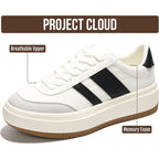 Project Cloud Platform Sneakers For Women - Lightweight Memory Foam Insole Womens Sneakers - Non-Slip Fashion Sneakers For Women Footwear - Women'S Fashion Platform Shoes (Nita)
