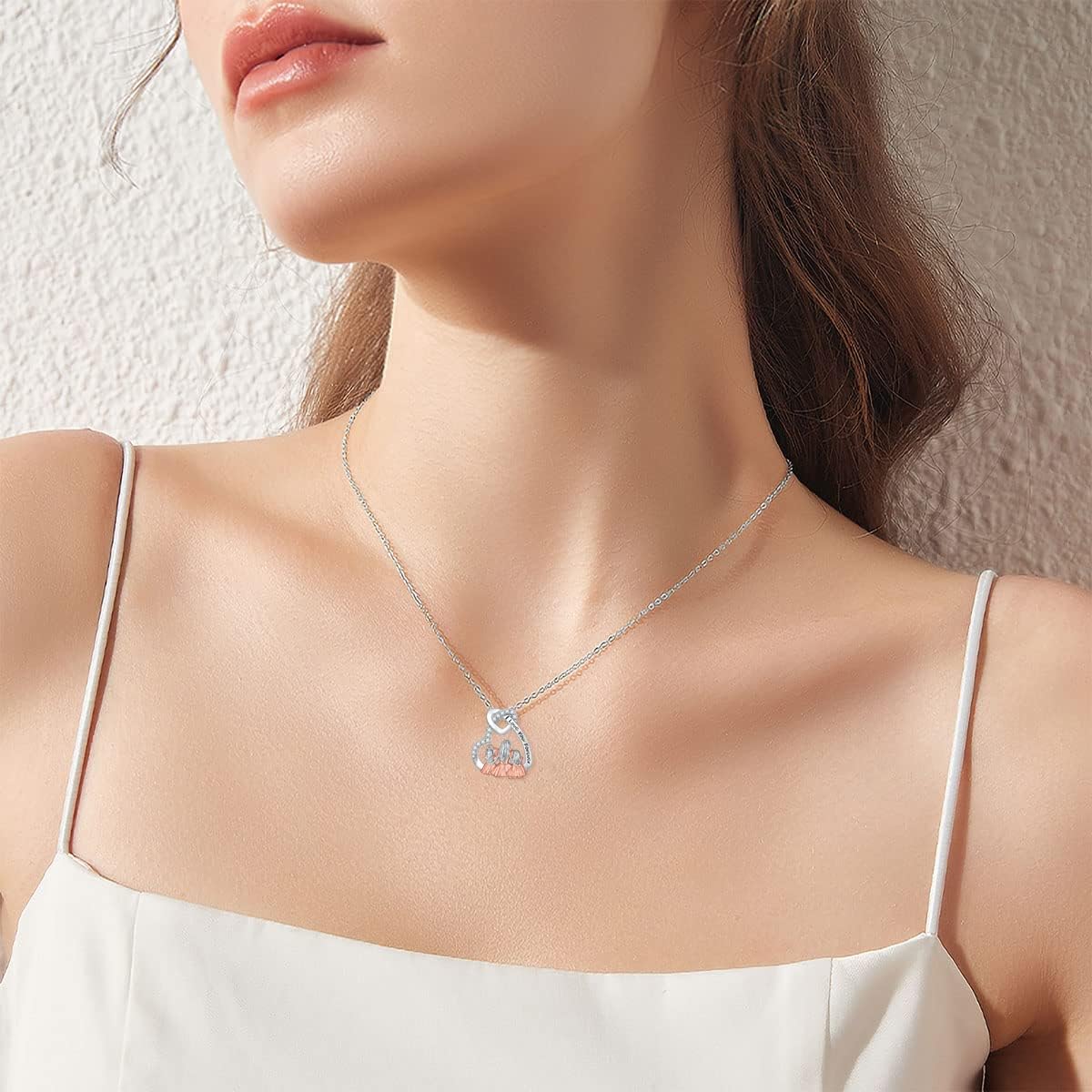 Dorunmo Mother and 1/2/3 Daughters/Son Necklace 925 Sterling Silver Mom Necklace Sisters Jewelry Heart Pendant Christmas Jewelry for Women