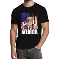 4Th Of July Shirts For Men:Independence Day American Flag Patriotic Higher Quality Short Sleeve T-Shirt