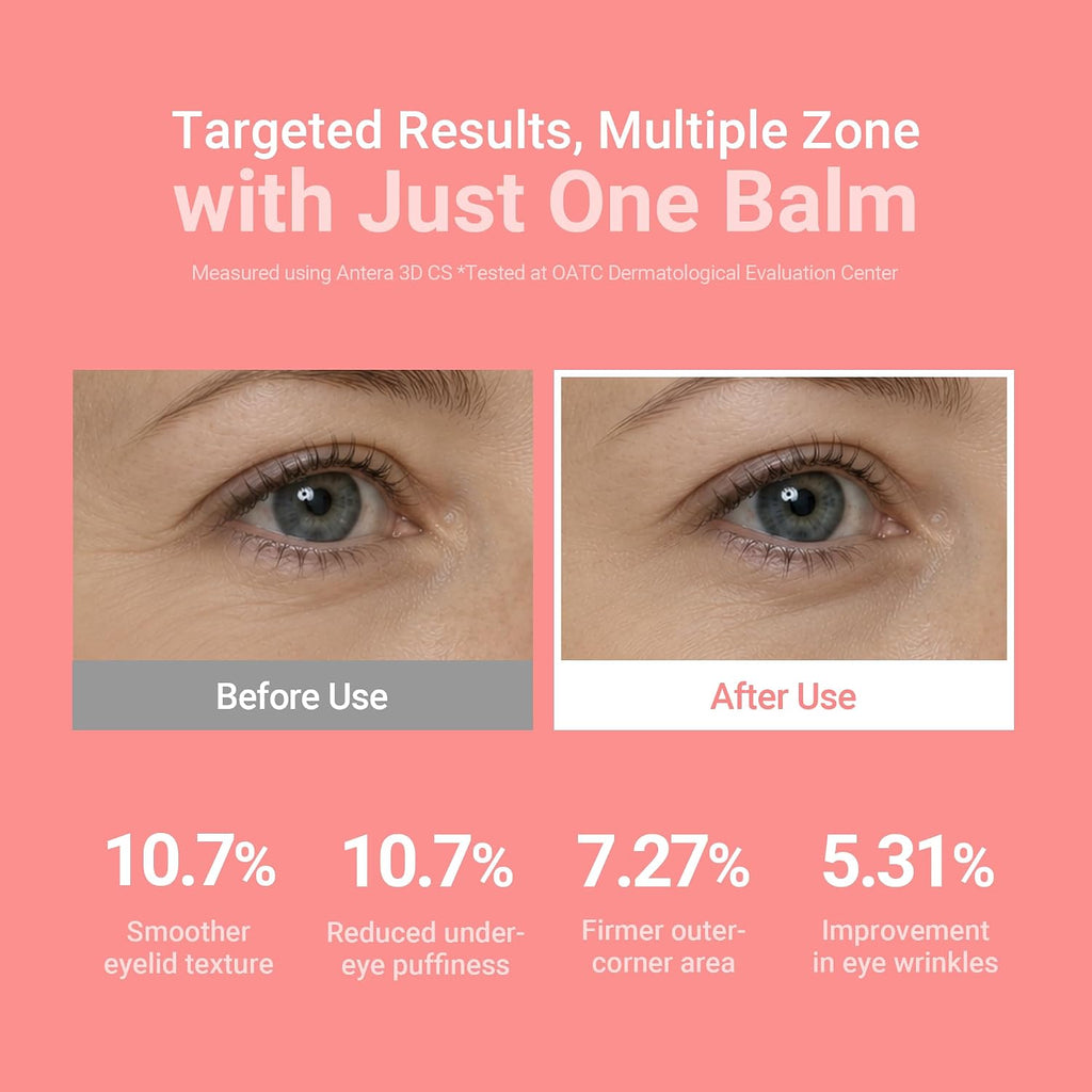 Kahi Wrinkle Bounce Multi Balm Stick | Pdrn Collagen Wrinkle Stick | Korean Skin Care |All-In-One Hydrating Lip Balm Eye Cream Neck Cream Make Up Base & Face Mist Moisture Balm