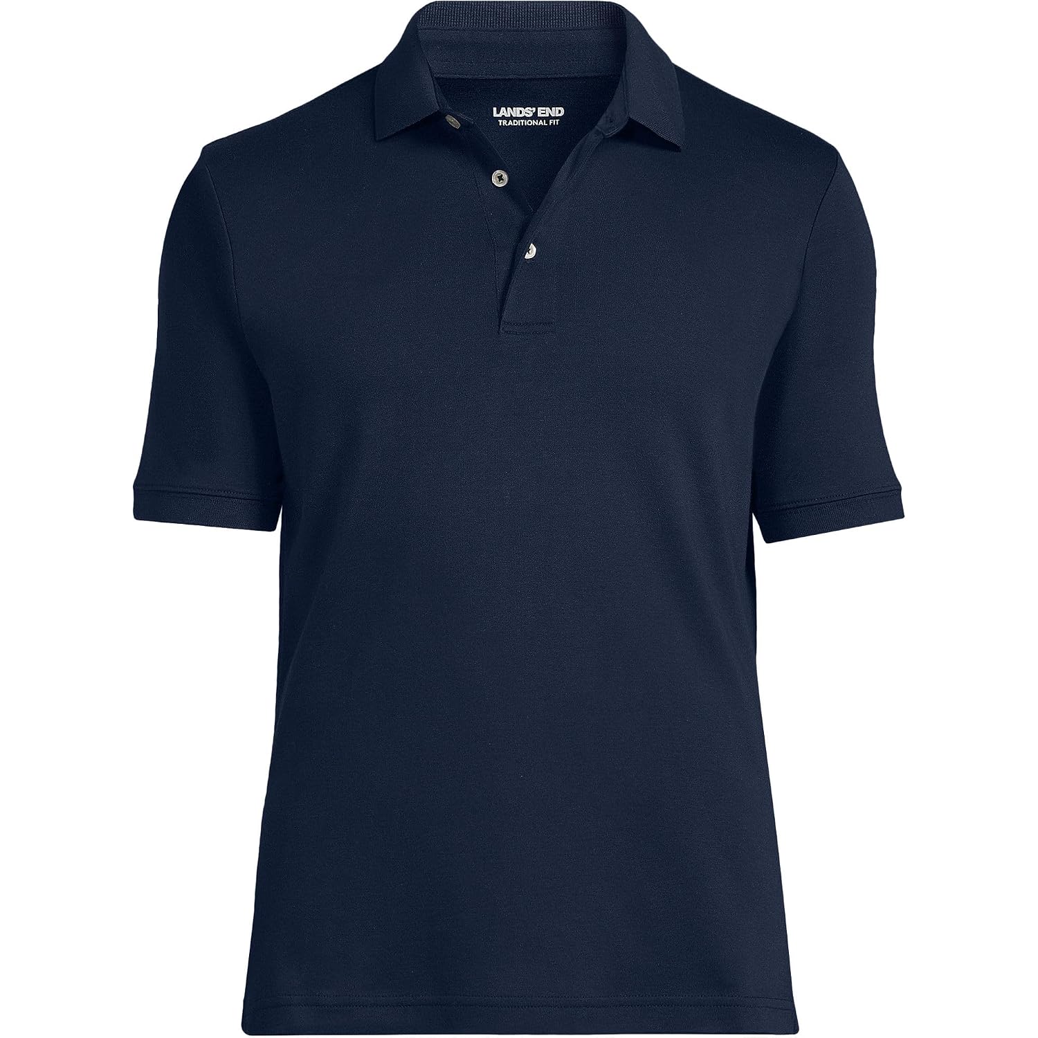 Lands' End Men'S Short Sleeve American-Grown Supima Cotton Polo Shirt