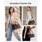 LOVEVOOK Purses for Women,Leather Tote Purse and Handbags,Satchel Shoulder Crossbody Top Handle Bags with Zipper
