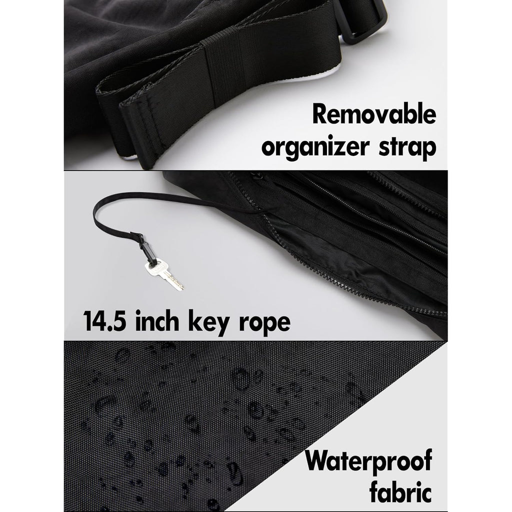 Medium Nylon Crossbody Crescent Bag: Slouchy Style Shoulder Casual With Adjustable Strap