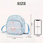 Cute Mini Crossbody Purse, Leather Messenger Shoulder Bag, Cartoon Design, A-G-E-S 3-6, 2Pcs - Christmas Gifts
