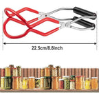 Oriflame Canning Jar Lifter Tongs, Stainless Steel Jar Lifter With Rubber Grips - For Slip Wide-Mouth Clip For Kitchen Restaurant