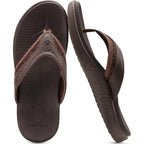 Kuailu Mens Sport Flip Flops Comfort Orthotic Thong Sandals With Plantar Fasciitis Arch Support Outdoor Summer Beach Size 7~15