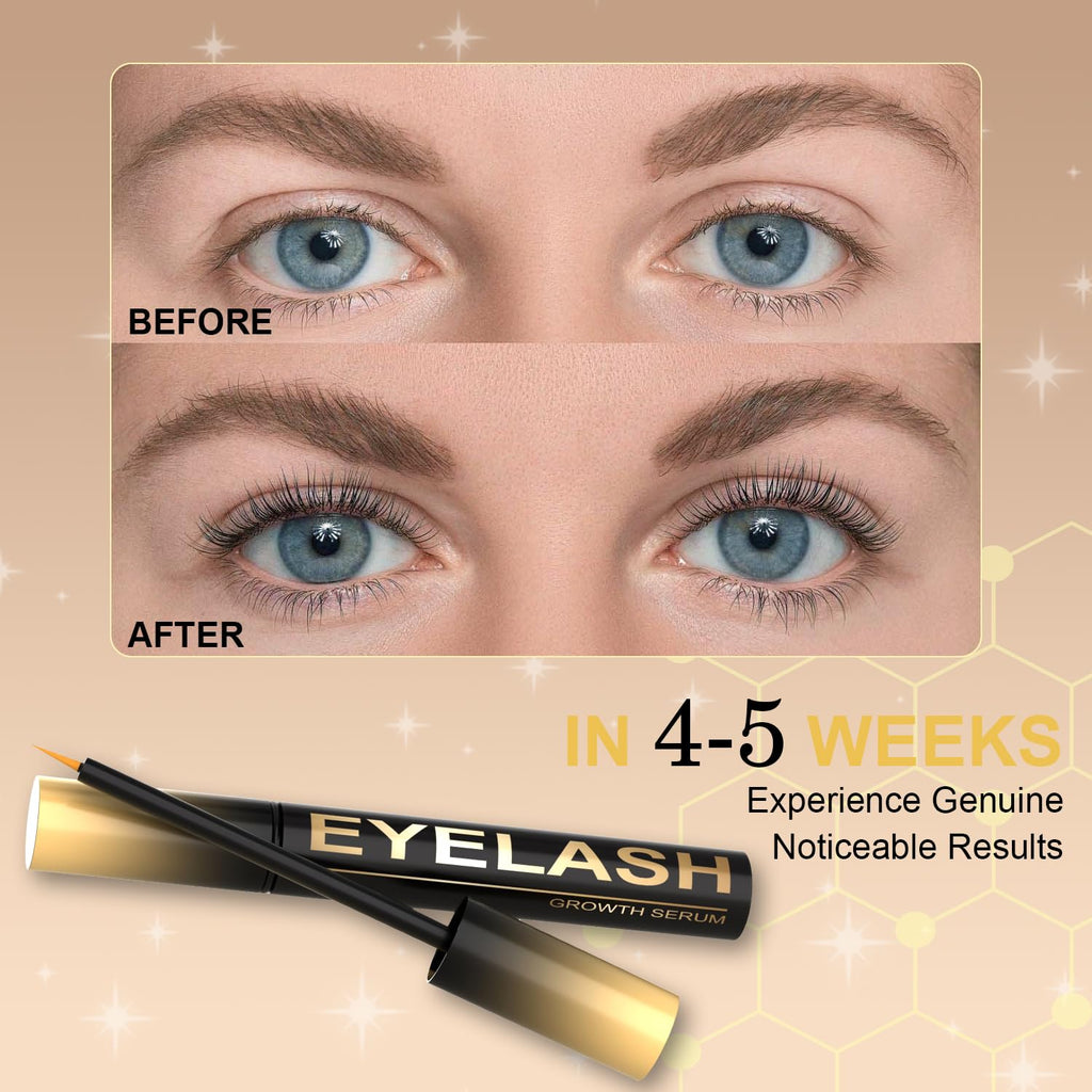 Lash Serum For Eyelash Growth, Premium Lash Enhancing Serum With Advanced Formula Volumizing Longer Fuller And Thicker Looking Lashes, Eyelash Growth For Sensitive Eyes (5 Ml)