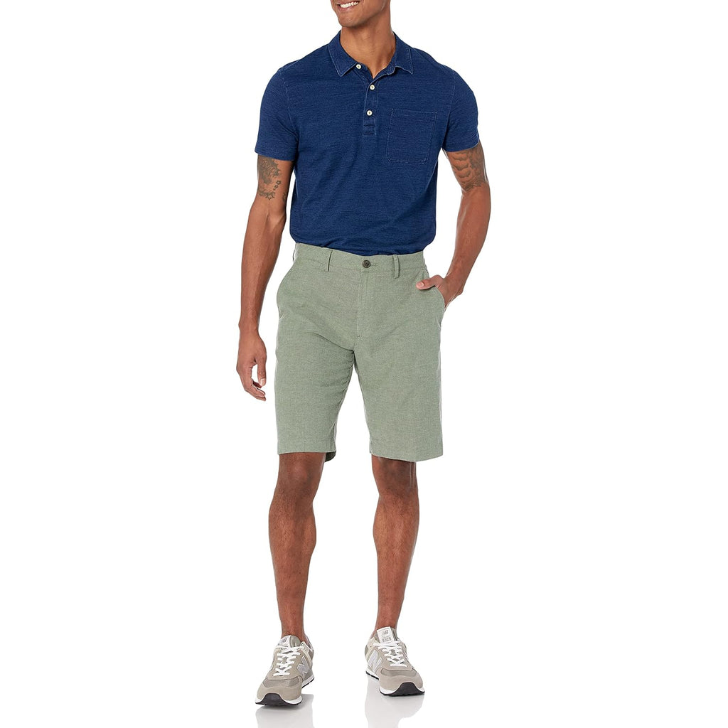 Amazon Essentials Men'S Slim-Fit 11" Lightweight Comfort Stretch Oxford Shorts