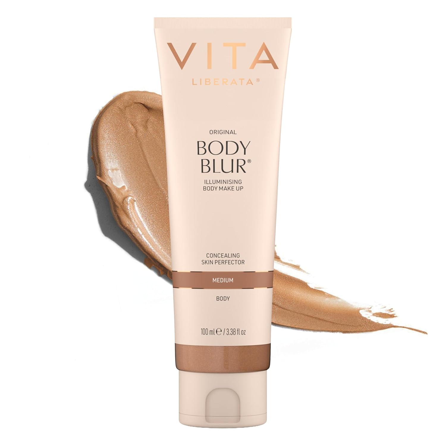 Vita Liberata Body Blur, Leg and Body Makeup. Skin Perfecting Body Foundation for Flawless Bronze, Easy Application, Radiant Glow, Evens Skin Tone, New Packaging