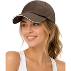 Mens Waterproof Baseball Cap UPF 50+ Sun Protection Windproof Breathable Unisex Quick Dry Outdoor Rain Hat Coffee