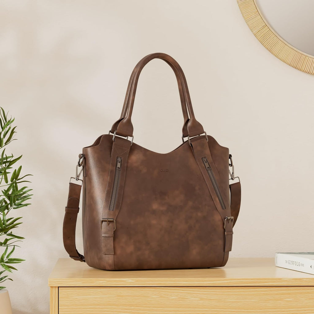 CLUCI Purses for Women, Large Hobo Bags, Multiple Pockets Tote Handbags, Water Repellent Shoulder Bag with Adjustable Strap