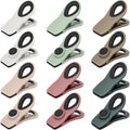 TACGEA Chip Clips, Magnetic Bag Clips with Air Tight Seal for Food Storage, 12 Pieces, Neutral Color
