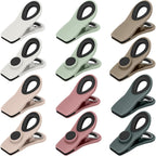 TACGEA Chip Clips, Magnetic Bag Clips with Air Tight Seal for Food Storage, 12 Pieces, Neutral Color