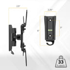 Mount-It! Rv Tv Wall Mount - Dual Wall Plates - Move Tv Between Indoor And Outdoor - Quick-Release Full Motion - Marine-Grade Rustproof Aluminum - 19–43" Tvs - Vesa 75X75–200X200-33 Lbs - ±30° Tilt