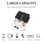 Rivet Crossbody City Bag For Women,Large Retro Washed Leather Handbag Purse,Vintage Y2K Grunge Slouchy Shoulder Bags
