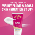 Gold Bond Plumping Collagen Body & Face Serum Lotion, Lightweight Hydrating Moisturizer With Collagen Peptide Complex, Jojoba And Grapeseed Oils To Visibly Plump Skin, Cherry Blossom Scent, 8 Oz