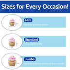 Amazon Basics White Jumbo Cupcake Liners, 40 Count, Pack Of 1